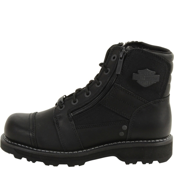Harley Davidson Men's Bonham Black Water-Resistant Boots Shoes D93369size 11 - Picture 3 of 10